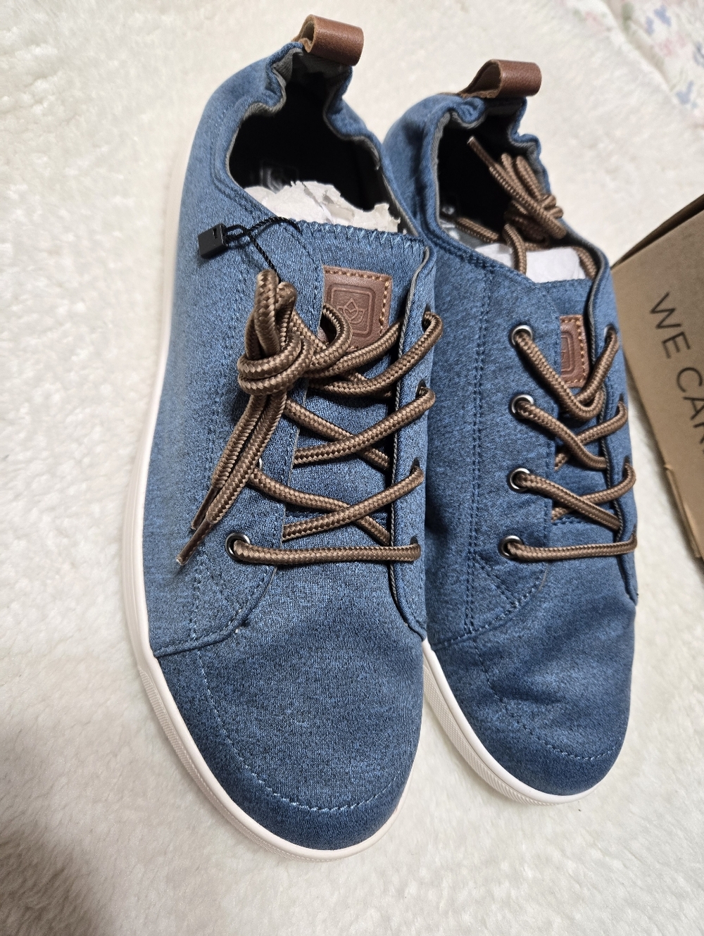 Waco Spenco Santa Clara Heathered Bluestone Lace Up Shoes Women's Size: 12B